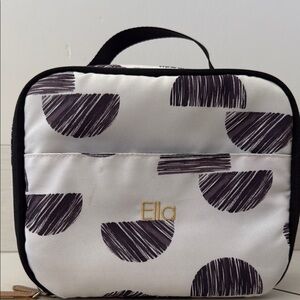 Ella Black and White Patterned Lunch Bag